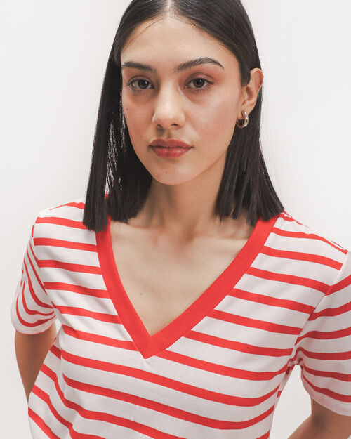 Playera Roja Manga Corta