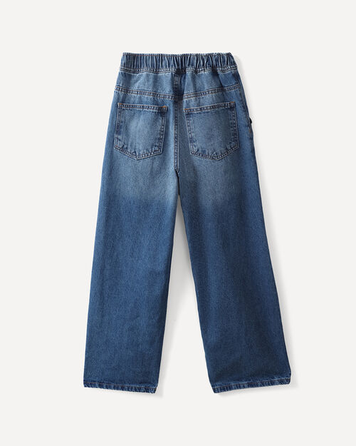 Wide Leg Jeans Azul