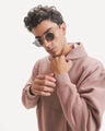 Sudadera B&aacute;sica Boxy,PALO ROSA