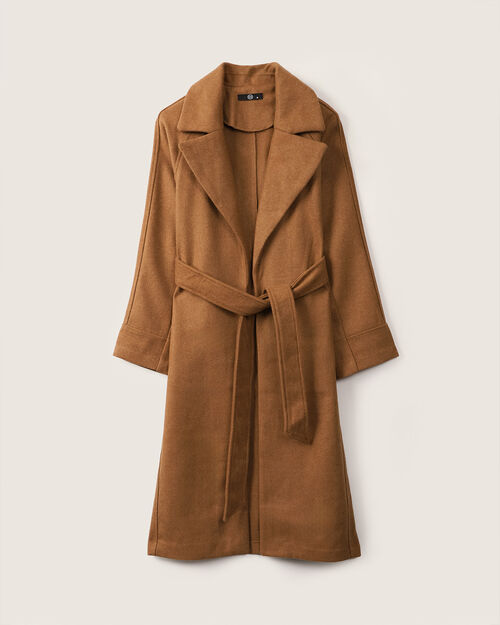 Abrigo Caf&eacute; Solapa