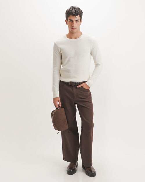Su&eacute;ter Beige Tejido