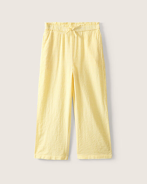 Pantal&oacute;n Amarillo Cuadros