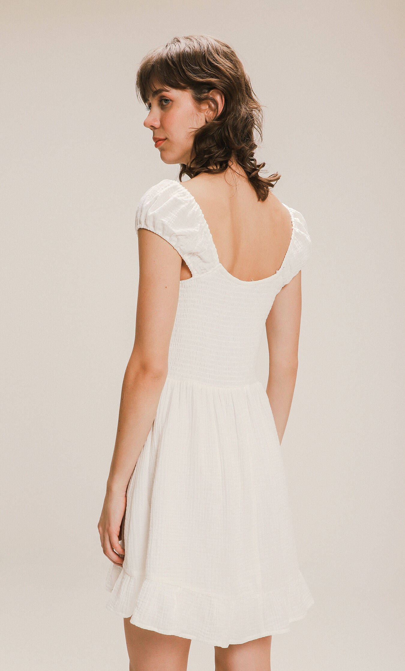 c&a vestidos blancos