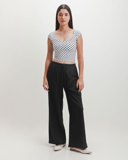 Pantal&oacute;n Negro Jareta