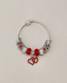 Pulsera Charms Plateada,PLATEADO P6