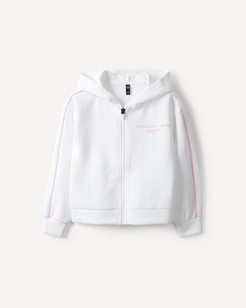 Sudadera Blanca Zipper