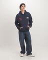 Sudadera Azul Relaxed,AZUL MARINO