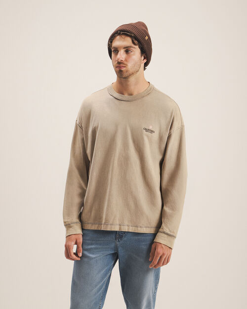 Playera Caf&eacute; Manga Larga