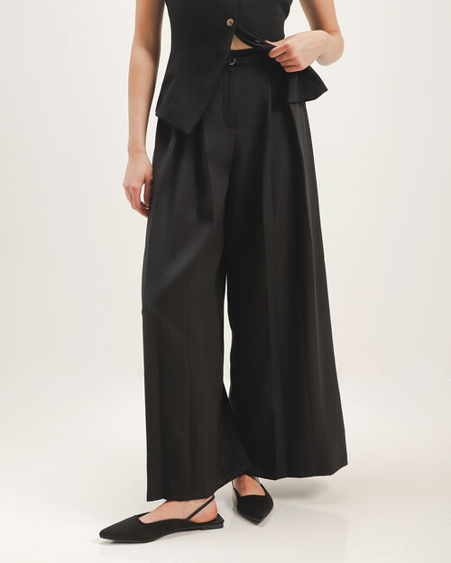 Pantal&oacute;n Negro Wide Leg
