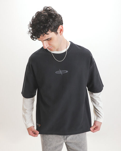 Playera Regular Negra