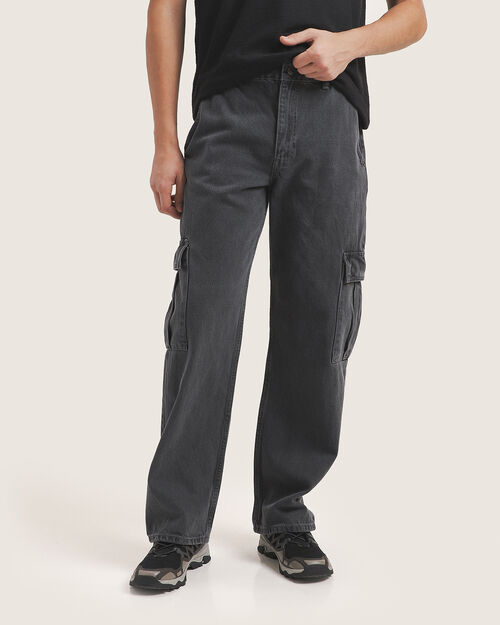 Jeans Gris Fit Straight