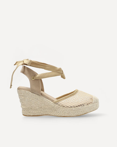 Alpargatas Beige Plataforma