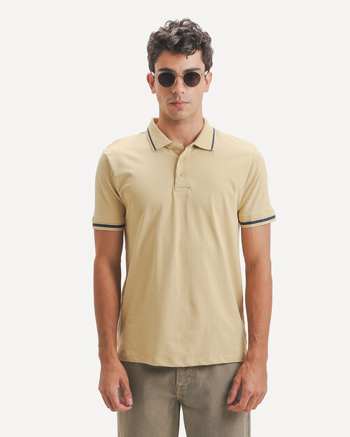 Polo Slim Caqui
