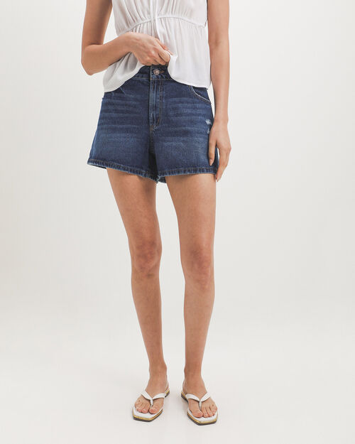 Short De Mezclilla Marino