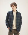 Camisa Cuadros Beige,AZUL P1