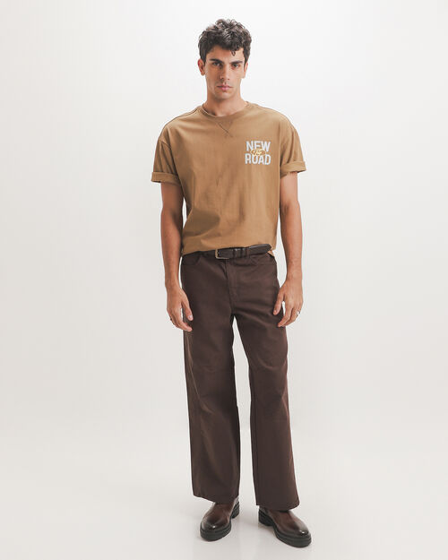 Playera Caf&eacute; Oversize