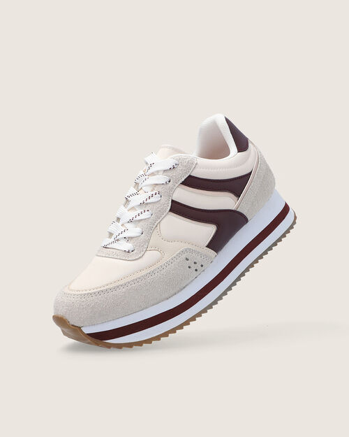 Tenis Plataforma Blanco