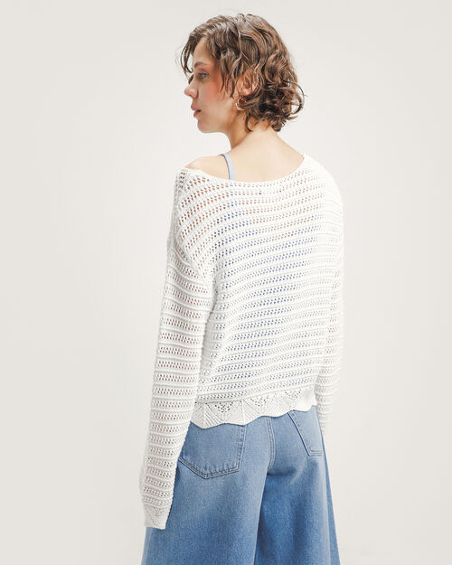 Su&eacute;ter Tejido Eyelet
