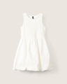 Vestido Corto Bloques,BLANCO