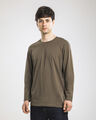 Playera Manga Larga Negra,OLIVO