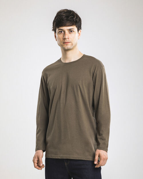 Playera Manga Larga Verde