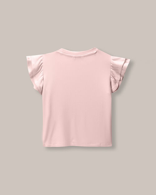 Playera Manga Corta Volantes