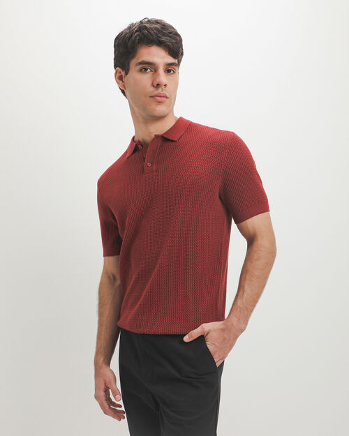 Polo Roja Manga Corta