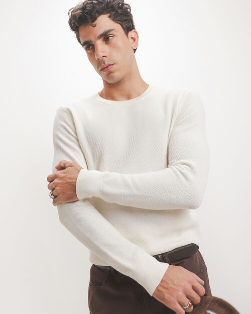 Su&eacute;ter Beige Tejido