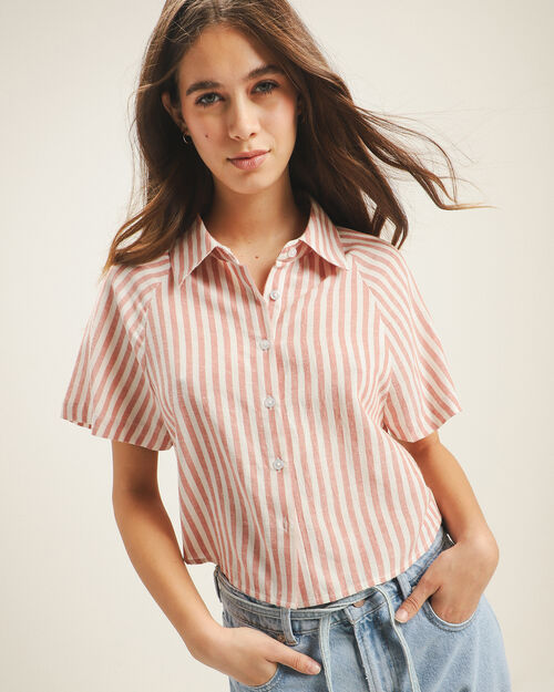 Camisa Manga Corta Rayas