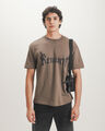 Playera Texto Alpha,OLIVO OBSCURO