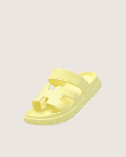 Sandalias Amarillas Planas