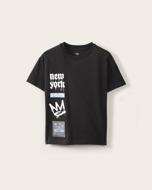 Playera Negra Manga Corta