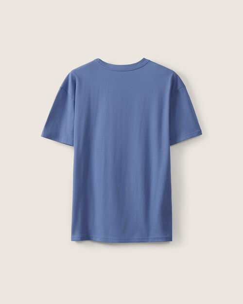Playera Azul Estampada
