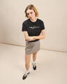 Playera Cropped Mickey Mouse,NEGRO