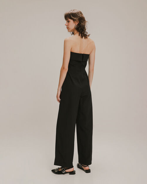 Jumpsuit Strapless Negro