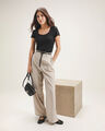 Pantalon Rosa Wide Leg,CRUDO