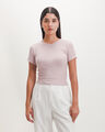 Playera Azul Tejida,ROSA EMPOLVADO