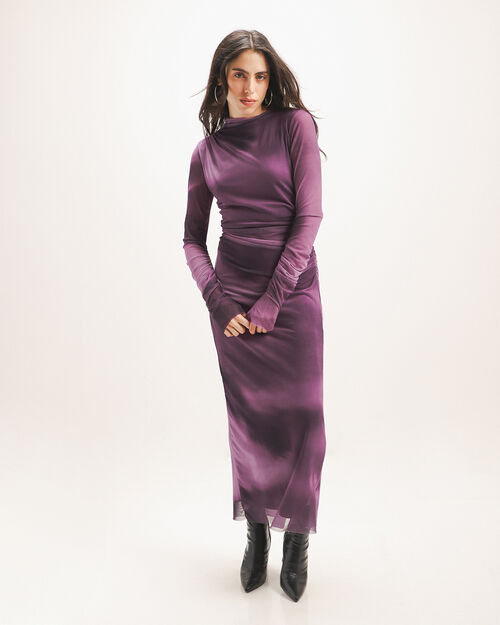 Vestido Midi De Mesh