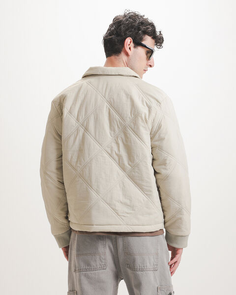 Chamarra Beige Acolchada