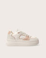 Tenis Plataforma Contraste,BLANCO HUESO
