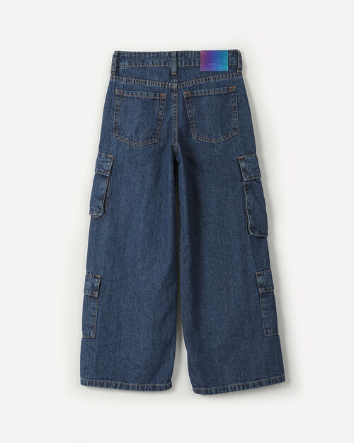 Jeans Fit Wide Leg Cargo