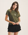 Playera Cropped Scooby Doo,VERDE OBSCURO