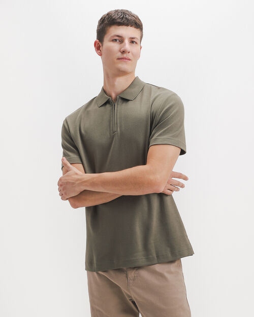 Polo Zipper Verde