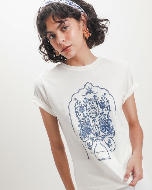 Playera Estampado Flores
