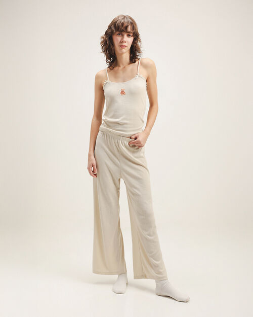 Pantalón Pijama Beige