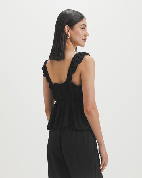 Blusa Negra Olanes
