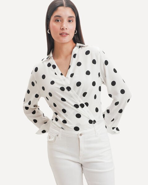 Camisa Beige Estampada