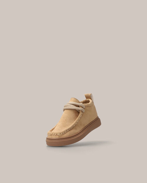 Botas Beige Costuras