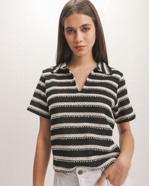 Polo Tejida Rayas