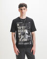 Playera Negra Regular,NEGRO